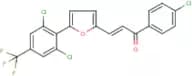 1-(4-chlorophenyl)-3-{5-[2,6-dichloro-4-(trifluoromethyl)phenyl]-2-furyl}prop-2-en-1-one