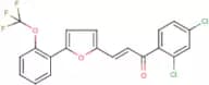 1-(2,4-dichlorophenyl)-3-{5-[2-(trifluoromethoxy)phenyl]-2-furyl}prop-2-en-1-one