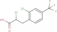2-chloro-3-[2-chloro-4-(trifluoromethyl)phenyl]propanoic acid