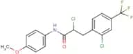 2-chloro-3-[2-chloro-4-(trifluoromethyl)phenyl]-N-(4-methoxyphenyl)propanamide