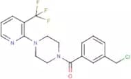[3-(chloromethyl)phenyl]{4-[3-(trifluoromethyl)pyridin-2-yl]piperazino}methanone