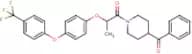 1-(4-Benzoylpiperidino)-2-{4-[4-(trifluoromethyl)phenoxy]phenoxy}propan-1-one