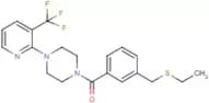 {3-[(Ethylthio)methyl]phenyl}{4-[3-(trifluoromethyl)pyridin-2-yl]piperazino}methanone