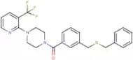 {3-[(Benzylthio)methyl]phenyl}{4-[3-(trifluoromethyl)pyridin-2-yl]piperazino}methanone
