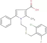 1-{2-[(2-chloro-6-fluorobenzyl)thio]ethyl}-2-methyl-5-phenyl-1H-pyrrole-3-carboxylic acid