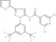 N-[1-[3,5-bis(trifluoromethyl)phenyl]-3-(2-furyl)-1H-pyrazol-5-yl]-2,6-dichloroisonicotinamide