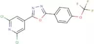 2-(2,6-dichloro-4-pyridyl)-5-[4-(trifluoromethoxy)phenyl]-1,3,4-oxadiazole