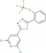 2-(2,6-dichloro-4-pyridyl)-5-[2-(trifluoromethoxy)phenyl]-1,3,4-oxadiazole