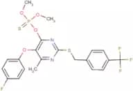 O-(5-(4-fluorophenoxy)-6-methyl-2-{[4-(trifluoromethyl)benzyl]thio}pyrimidin-4-yl) O,O-dimethyl ph…
