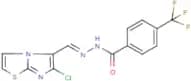 N'1-[(6-chloroimidazo[2,1-b][1,3]thiazol-5-yl)methylidene]-4-(trifluoromethyl)benzene-1-carbohydra…