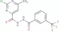N'1-[(2-chloro-6-methylpyrimidin-4-yl)carbonyl]-3-(trifluoromethyl)benzene-1-carbohydrazide