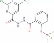 N'1-[(2-chloro-6-methylpyrimidin-4-yl)carbonyl]-2-(trifluoromethoxy)benzene-1-carbohydrazide