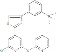 2-[2-chloro-6-(2-pyridylthio)-4-pyridyl]-4-[3-(trifluoromethyl)phenyl]-1,3-thiazole