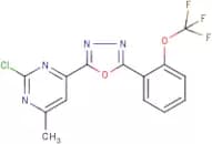 2-(2-chloro-6-methylpyrimidin-4-yl)-5-[2-(trifluoromethoxy)phenyl]-1,3,4-oxadiazole