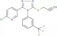 2-chloro-5-{5-(prop-2-ynylthio)-4-[3-(trifluoromethyl)phenyl]-4H-1,2,4-triazol-3-yl}pyridine