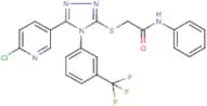 N1-Phenyl-2-({5-(6-chloropyridin-3-yl)-4-[3-(trifluoromethyl)phenyl]-4H-1,2,4-triazol-3-yl}thio)ac…
