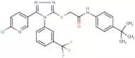 N1-[4-(tert-butyl)phenyl]-2-({5-(6-chloro-3-pyridyl)-4-[3-(trifluoromethyl)phenyl]-4H-1,2,4-triazo…