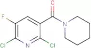 (2,6-dichloro-5-fluoropyridin-3-yl)(piperidino)methanone