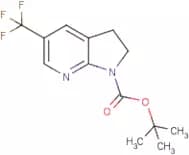 5-(Trifluoromethyl)-2,3-dihydropyrrolo[2,3-b]pyridine, N1-BOC protected