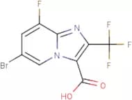 6-Bromo-8-fluoro-2-(trifluoromethyl)imidazo[1,2-a]pyridine-3-carboxylic acid