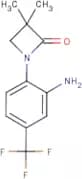 1-[2-Amino-4-(trifluoromethyl)phenyl]-3,3-dimethylazetidin-2-one
