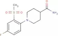 1-[4-Fluoro-2-(methylsulphonyl)phenyl]piperidine-4-carboxamide