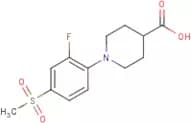 1-[2-Fluoro-4-(methylsulphonyl)phenyl]piperidine-4-carboxylic acid
