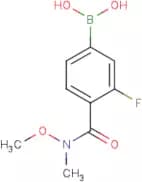 3-Fluoro-4-(N-methoxy-N-methylcarbamoyl)benzeneboronic acid