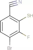 4-Bromo-3-fluoro-2-sulphanylbenzonitrile