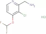 (3-Chloro-4-(difluoromethoxy)pyridin-2-yl)methanamine hydrochloride