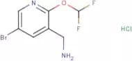 (5-Bromo-2-(difluoromethoxy)pyridin-3-yl)methanamine hydrochloride