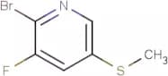 2-Bromo-3-fluoro-5-(methylthio)pyridine