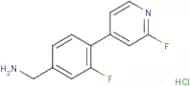 (3-Fluoro-4-(2-fluoropyridin-4-yl)phenyl)methanamine hydrochloride