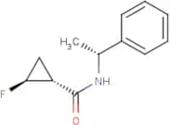 (trans)-2-Fluorocyclopropyl)-N-((R)-1-phenylethyl)acetamide