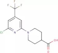 1-[2-Chloro-4-(trifluoromethyl)pyridin-6-yl]piperidine-4-carboxylic acid