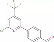 4-[6-Chloro-4-(trifluoromethyl)pyridin-2-yl]benzaldehyde