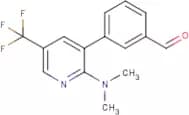 3-[2-Dimethylamino-5-(trifluoromethyl)pyridin-3-yl]benzaldehyde