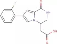 [7-(2-Fluorophenyl)-1-oxo-1,2,3,4-tetrahydropyrrolo[1,2-a]pyrazin-4-yl]acetic acid
