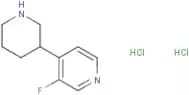 3-Fluoro-4-(piperidin-3-yl)pyridine dihydrochloride