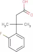 3-(2-Fluorophenyl)-3-methylbutanoic acid