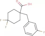 4,4-Difluoro-1-[(3-fluorophenyl)methyl]cyclohexane-1-carboxylic acid