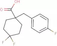 4,4-Difluoro-1-[(4-fluorophenyl)methyl]cyclohexane-1-carboxylic acid