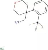 {4-[2-(Trifluoromethyl)phenyl]oxan-4-yl}methanamine hydrochloride