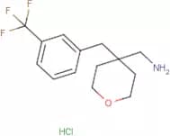 (4-{[3-(Trifluoromethyl)phenyl]methyl}oxan-4-yl)methanamine hydrochloride