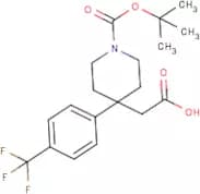 2-{1-(tert-Butoxycarbonyl)-4-[4-(trifluoromethyl)phenyl]piperidin-4-yl}acetic acid