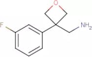 (3-(3-Fluorophenyl)oxetan-3-yl)methylamine