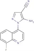 5-Amino-1-(8-fluoroquinolin-4-yl)-1H-pyrazole-4-carbonitrile