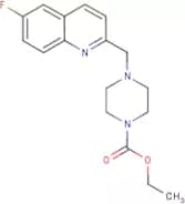 Ethyl 4-[(6-fluoroquinolin-2-yl)methyl]piperazine-1-carboxylate