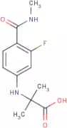 2-[(3-Fluoro-4-(methylcarbamoyl)phenyl)amino]-2-methylpropanoic acid