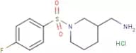 C-[1-(4-Fluoro-benzenesulfonyl)-piperidin-3-yl]-methylamine hydrochloride